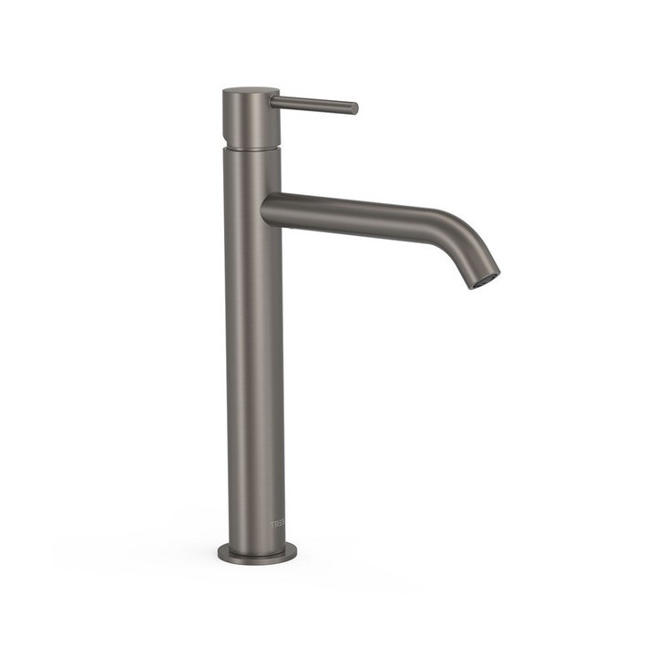 Bateria umywalkowa TRES Study Exclusive, stojąca, wysokość 30,4 cm, czarny mat