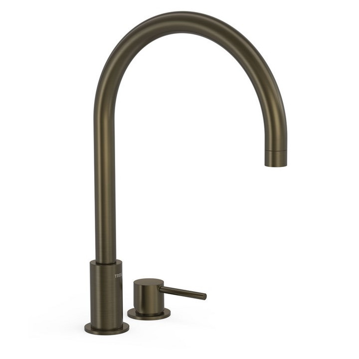 Jednouchwytowa bateria umywalkowa Tres Study-Colors, stojąca, wysokość 373mm, wykończenie stal