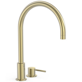 Bateria umywalkowa Tres Study Colors, jednouchwytowa stojąca, wysokość 373 mm - volcanic