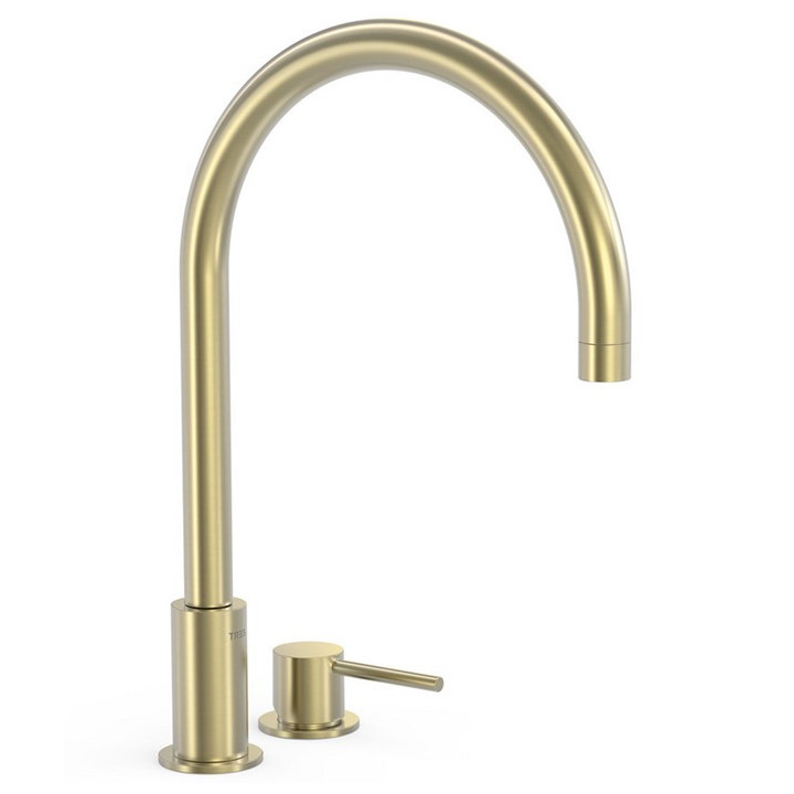 Bateria umywalkowa Tres Study Colors, jednouchwytowa stojąca, wysokość 373 mm - volcanic