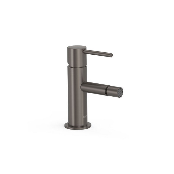 Bateria bidetowa Tres Study Colors, jednouchwytowa, stojąca - złoty cava