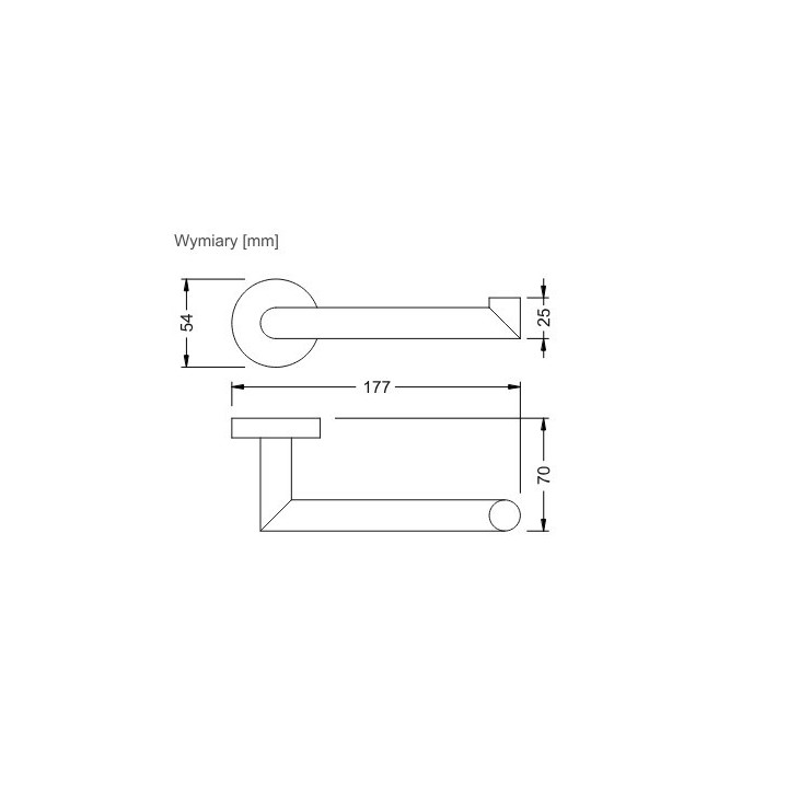 Uchwyt Stella Classic na papier toaletowy , różowy złoty połysk