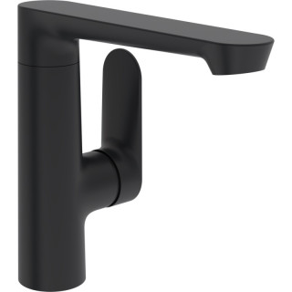 Bateria umywalkowa HansaGenesis z bocznym uchwytem mieszacza, stojąca, jednouchwytowa - chrom