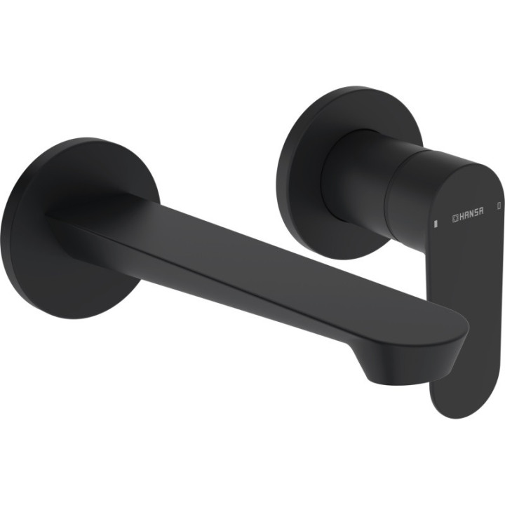 Bateria umywalkowa HansaGenesis, element natynkowy, wylewka 20,3 cm - chrom