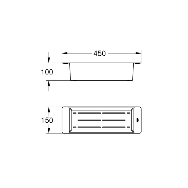 Ociekacz Grohe na naczynia 450 x 348 mm - brushed warm sunset