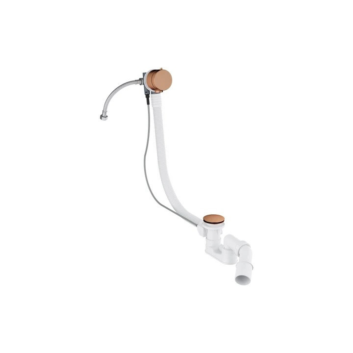 Syfon wannowy OMNIRES CGS przelewowo-odpływowo-napełniający - złoty