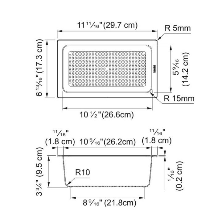 Wkładka ociekowa Franke dla zlewozmywaków, stal szlachetna