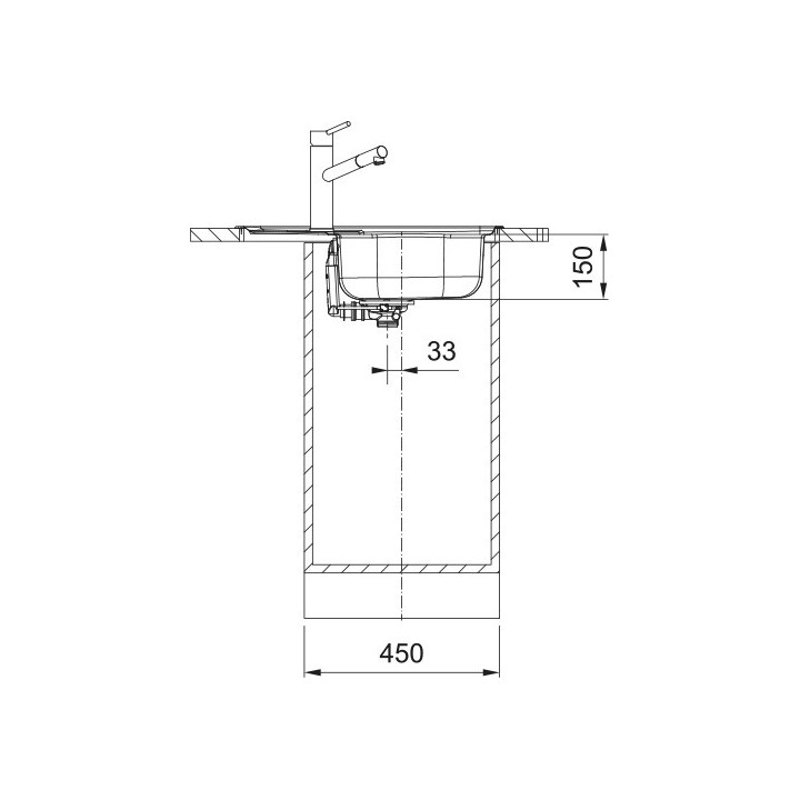 Zlewozmywak Franke Spark SKL 611-78/50 XL do zabudowy, jednokomorowy z ociekaczem - stal szlachetna len