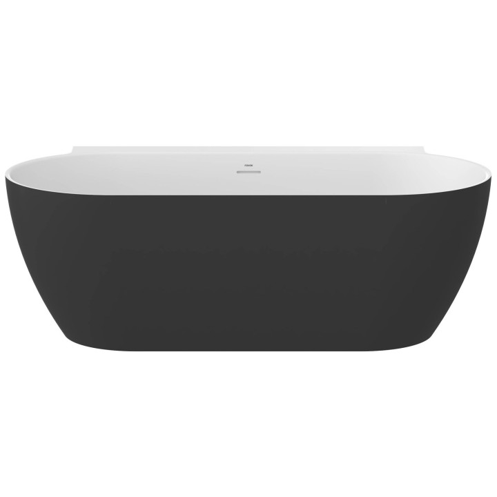 Wanna wolnostojąca do ściany Ravak Freedom Wall II Tec, akrylowa,170x87 cm - biała, osłona odpływu biała