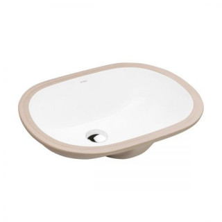 Umywalka podblatowa Oltens Drammen, prostokątna 48x36,5 cm, z powłoką SmartClean - biała