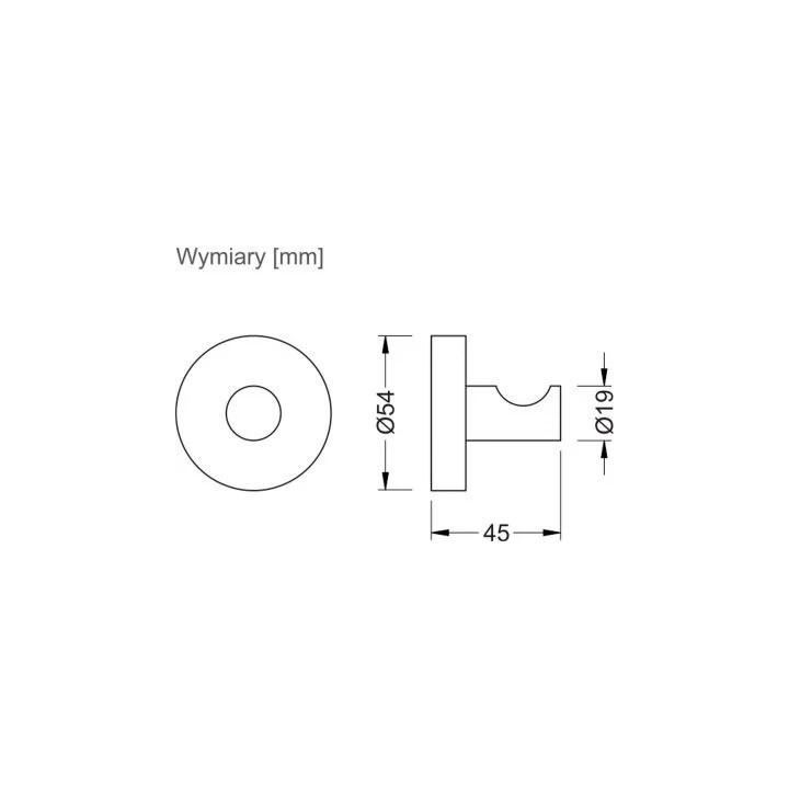 Uchwyt na papier toaletowy Stella Classic, bez osłonki - chrom 
