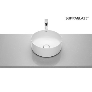 Umywalka blatowa 37cm Roca Inspira Round okrągła biała- sanitbuy.pl