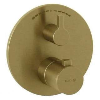 Podtynkowa bateria wannowo-natryskowa z termostatem, KLUDI NOVA FONTE Puristic - czarny mat 