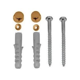 Zestaw mocujący do muszli i bidetów stojących Kerasan Waldorf, brąz