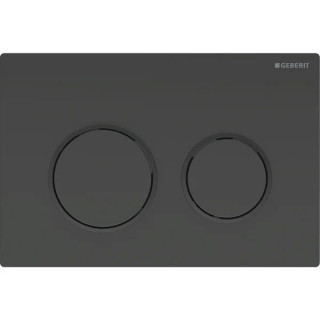 Przycisk Geberit Omega20 uruchamiający przedni/górny do spłuczek podtynkowych - czarny mat/czarny połysk/czarny mat