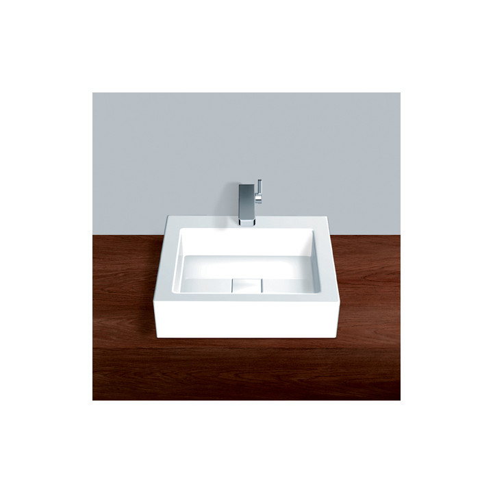 Umywalka Alape AB.Q450H.1 stawiana na blacie 450x500 mm- sanitbuy.pl
