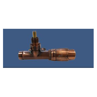 Zestaw przyłączeniowy Schlosser jednootworowy kątowy prawy, antyczna miedź- sanitbuy.pl