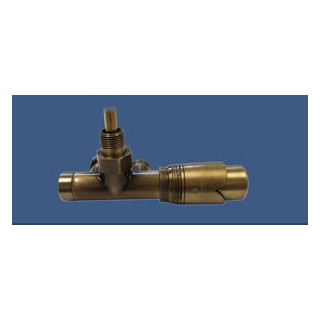 Zestaw przyłączeniowy Schlosser jednootworowy kątowy lewy, antyczny mosiądz- sanitbuy.pl