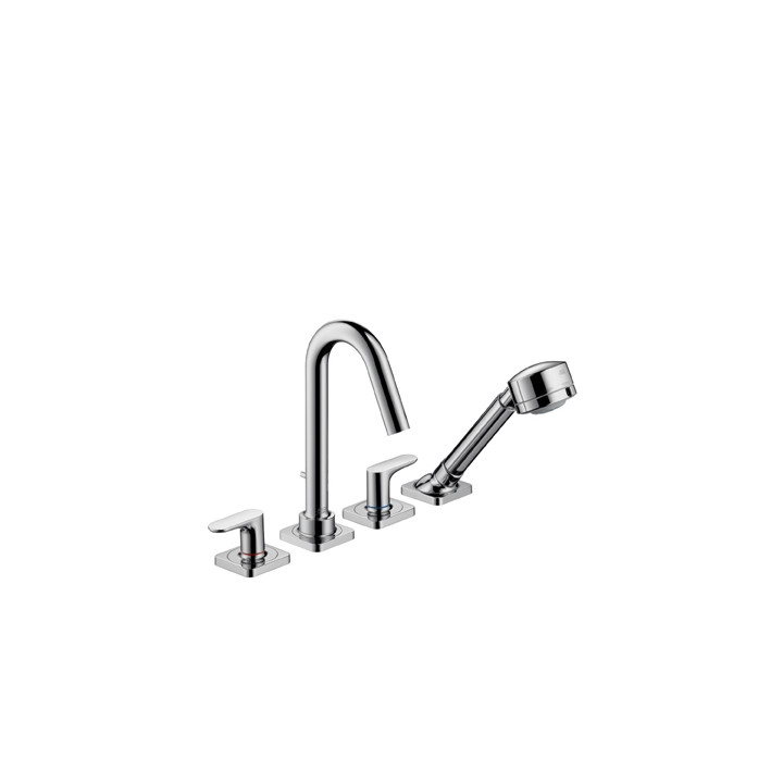 Bateria Axor Citterio M wannowa 4-otworowa do montażu na cokole z płytek- sanitbuy.pl