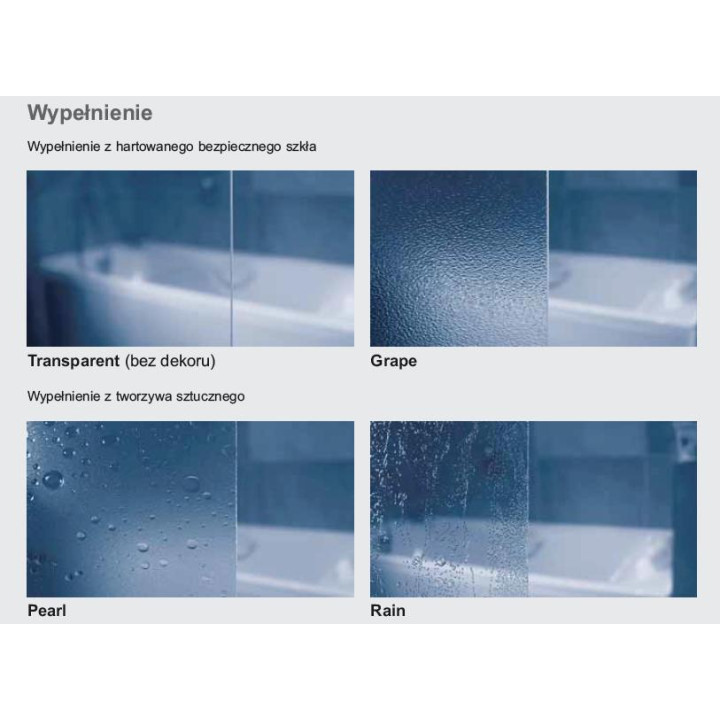 Drzwi prysznicowe BSD2-100 L Ravak Brilliant dwuelementowe - wersja lewa, chrom + transparent - sanitbuy.pl