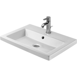 Umywalka Duravit wisząca biała  seria 2nd Floor 600x430 mm jednootworowa- sanitbuy.pl