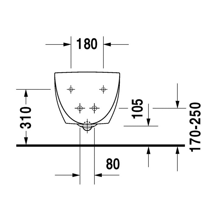 Bidet Duravit Architec wiszący- sanitbuy.pl