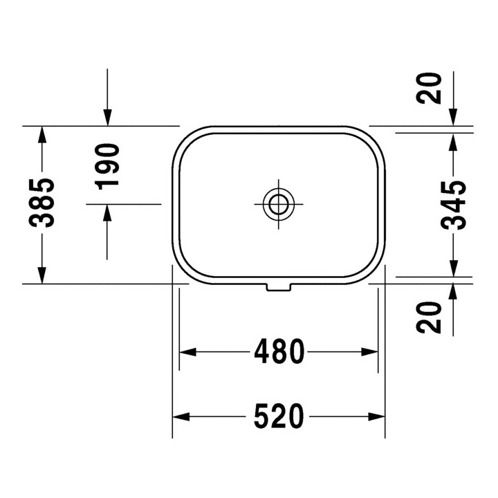 Umywalka Duravit Happy D.480x345 mm, bez otworu, Biały Alpin- sanitbuy.pl