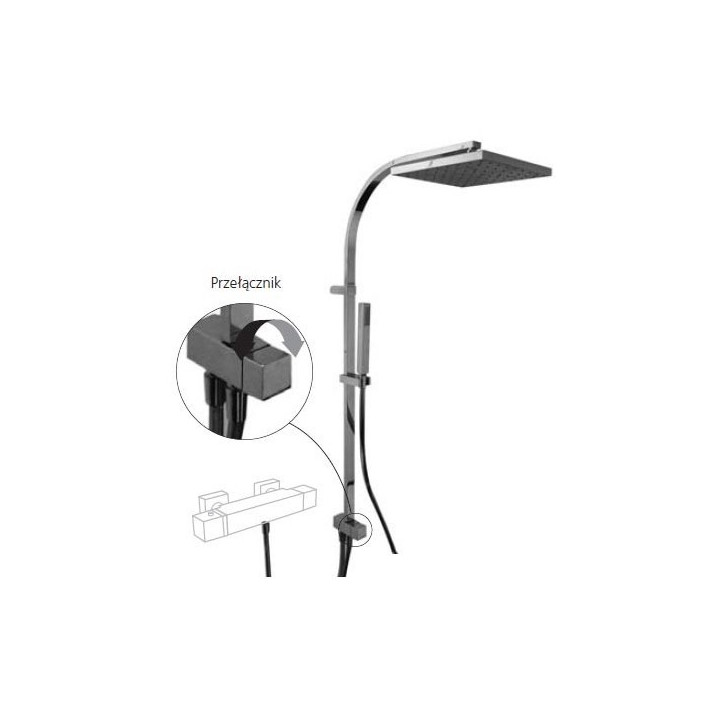 Zestaw natryskowy Cuadro-Tres do baterii podtynkowych- sanitbuy.pl