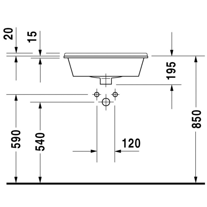 Umywalka Duravit Starck 3- sanitbuy.pl