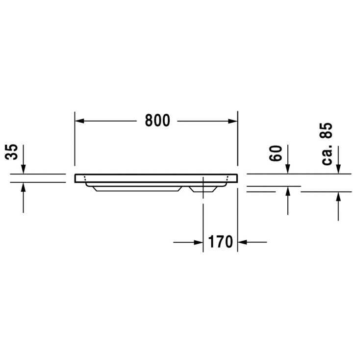 Brodzik Duravit D-Code kwadratowy 80x80 cm- sanitbuy.pl