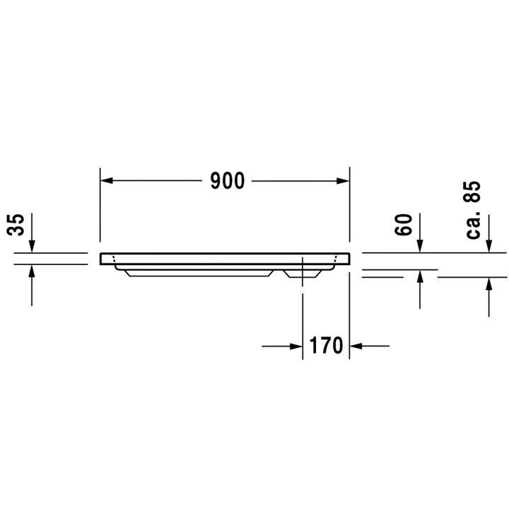 Brodzik Duravit D-Code prostokątny 90x80 cm- sanitbuy.pl