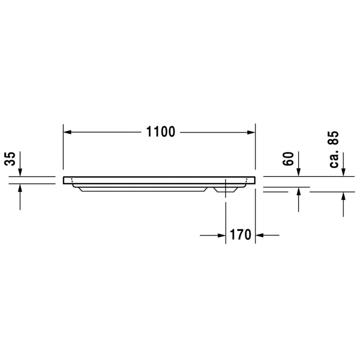 Brodzik Duravit D-Code prostokątny 110x75 cm- sanitbuy.pl