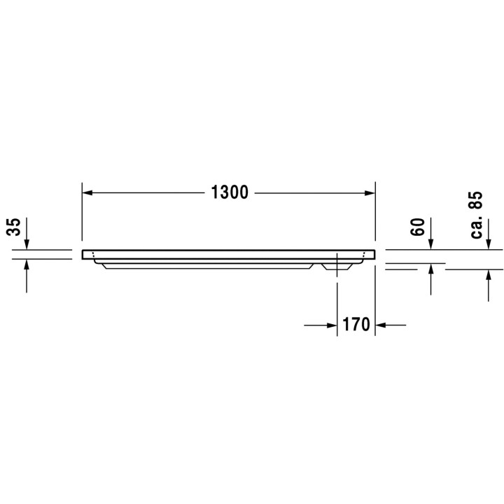 Brodzik Duravit D-Code prostokątny 130x75 cm- sanitbuy.pl