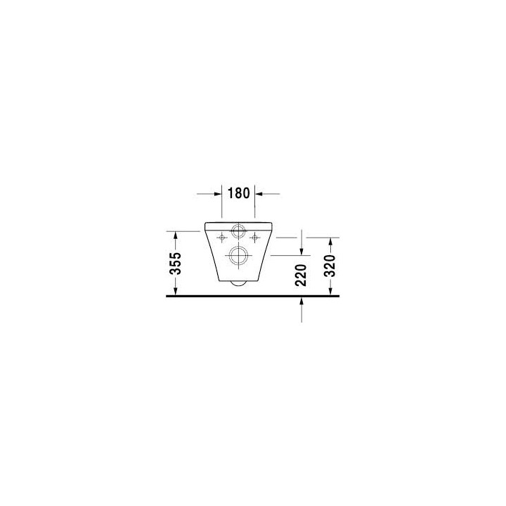 Miska wisząca lejowa, Duravit DuraStyle, 370x620 mm, Biały Alpin- sanitbuy.pl