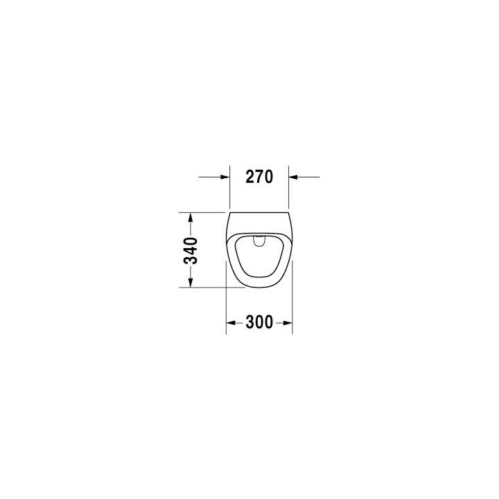 Pisuar,  Duravit DuraStyle, 300x340 mm, dopływ osłonięty, Biały Alpin- sanitbuy.pl
