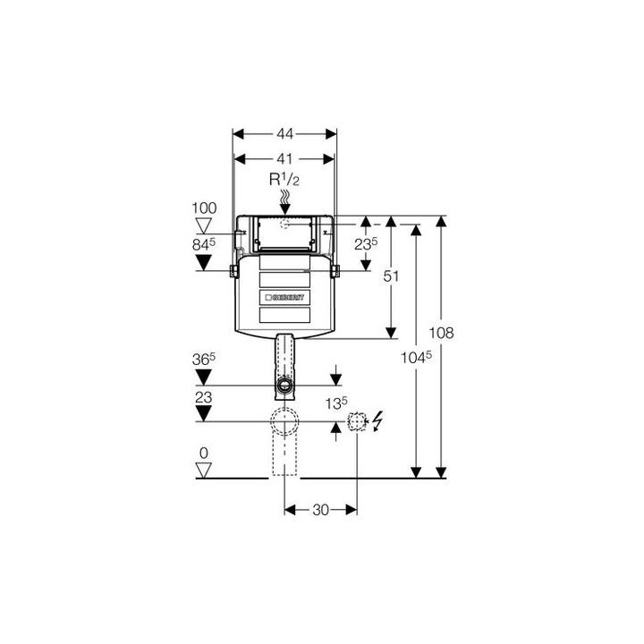 Spłuczka podtynkowa Geberit Kombifix do misek stojących- sanitbuy.pl