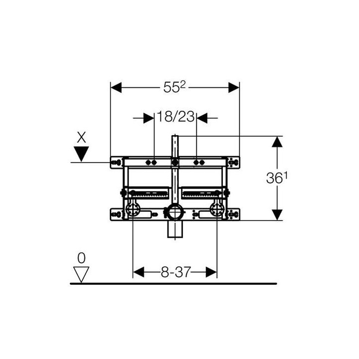 System podtynkowy Geberit Kombifix do bidetu- sanitbuy.pl