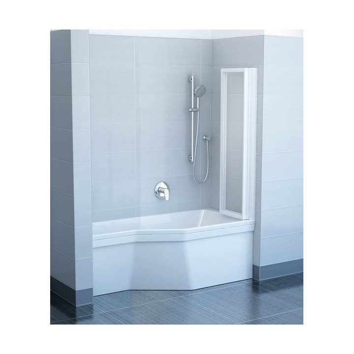 Parawan nawannowy Ravak VS3 100 Biały + Rain- sanitbuy.pl