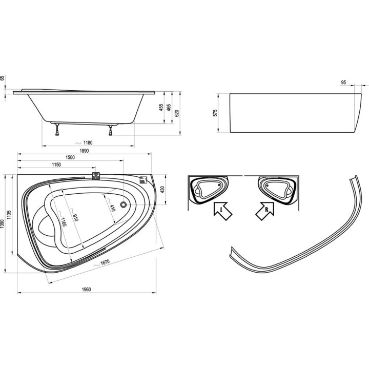 Wanna Ravak Love Story II lewa- sanitbuy.pl