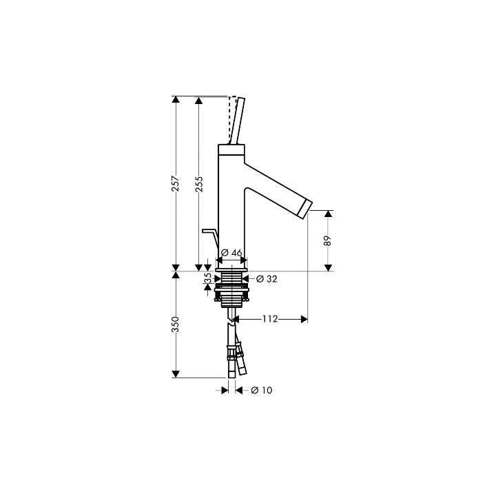 Bateria Axor Starck umywalkowa z uchwytem cylindrycznym- sanitbuy.pl