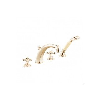 Bateria wannowa czterootworowa z wysoką wylewką Kludi Adlon, mosiądz- sanitbuy.pl