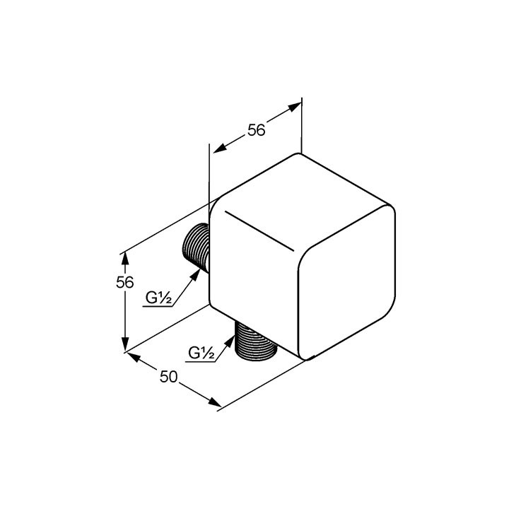 Przyłącze kątowe do węża natryskowego Kludi- sanitbuy.pl