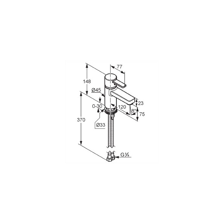 Jednouchwytowa bateria umywalkowa DN 10 Kludi Zenta- sanitbuy.pl