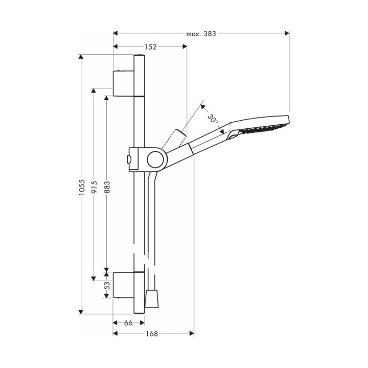 Zestaw prysznicowy AXOR Uno / Raindance Selec Massaud- sanitbuy.pl