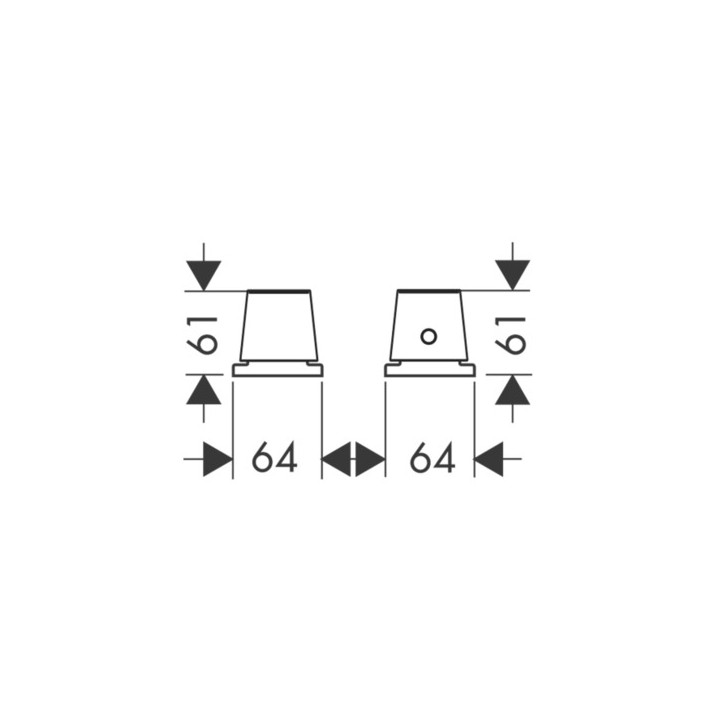 Element zewnętrzny do baterii termostatycznej AXOR Starck Organic- sanitbuy.pl