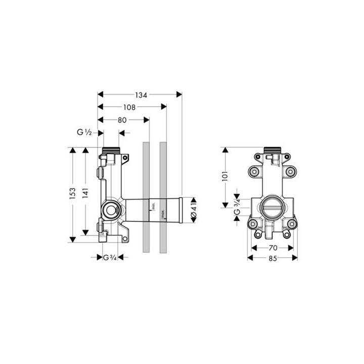 Zestaw podtynkowy Hansgrohe- sanitbuy.pl