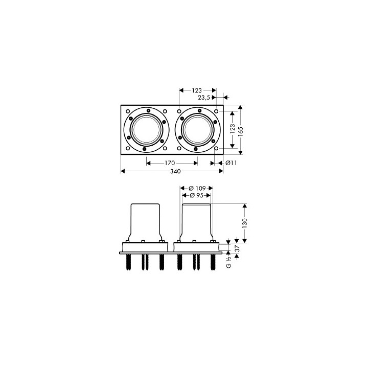 Zestaw podstawowy Hansgrohe Axor- sanitbuy.pl
