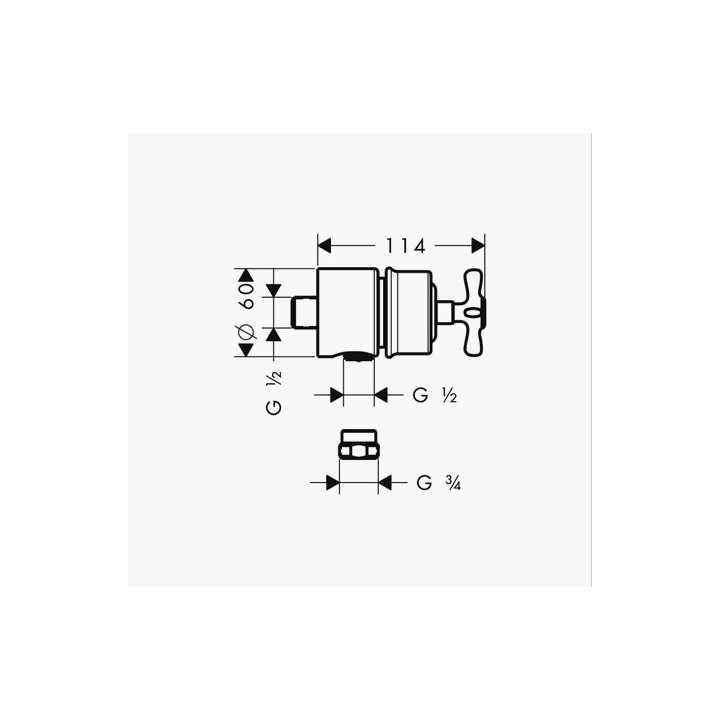 Fixfit Stop, zawór odcinający- sanitbuy.pl