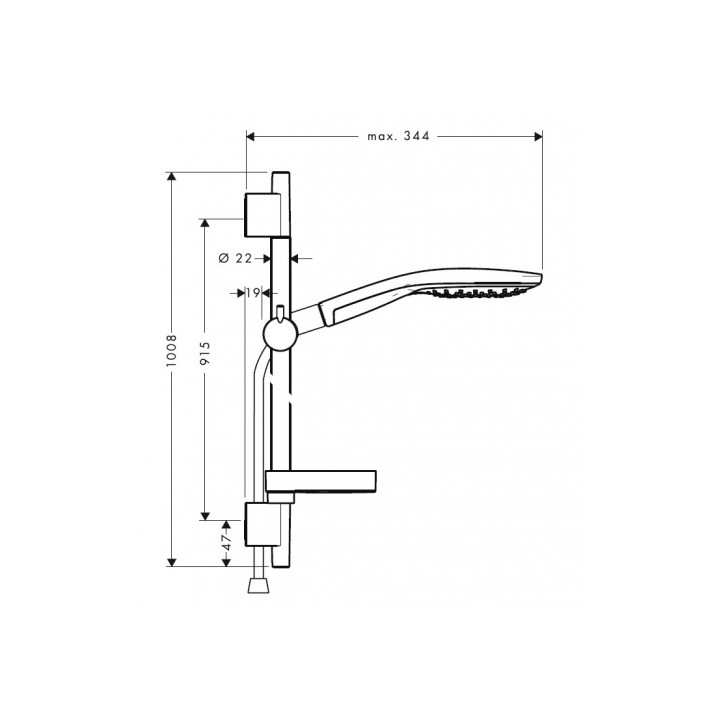 Zestaw prysznicowy Raindance Select 150/ Raindance UnicaS Puro Hansgrohe- sanitbuy.pl