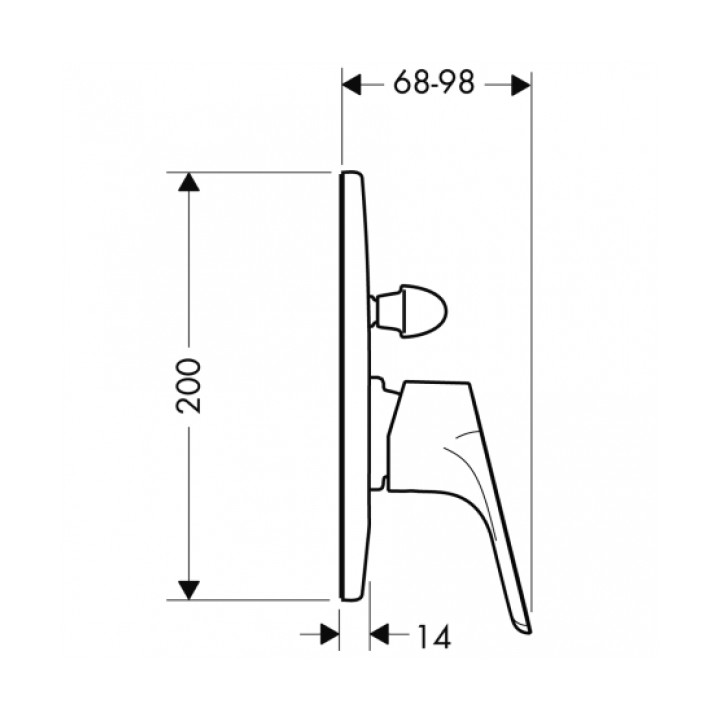 Bateria wannowa Hansgrohe, podtynkowa - sanitbuy.pl